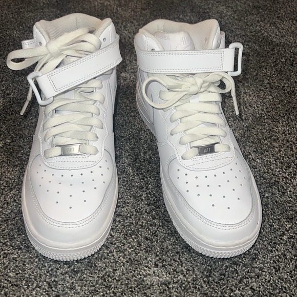 Air Force 1 Mid LE (GS) white/white Blanc - Picture 3 of 5